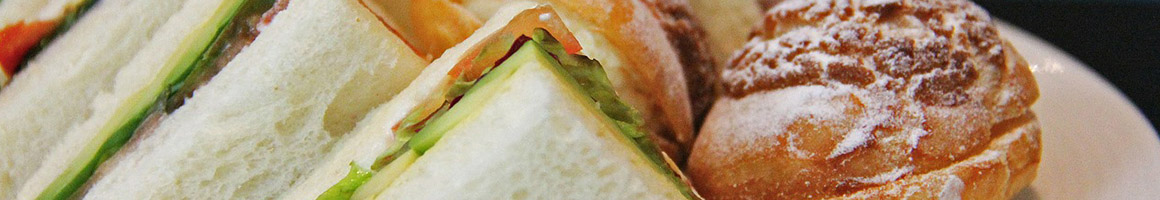 Eating Asian Fusion Sandwich at Zenwich Elmhurst restaurant in Elmhurst, IL.
